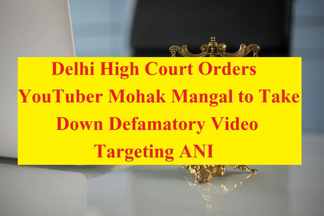 Delhi High Court Orders YouTuber Mohak Mangal to Take Down Defamatory Video